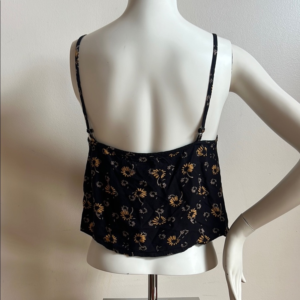 Kimchi Blue Crop Camisole in Black and Orange - Picture 3 of 8